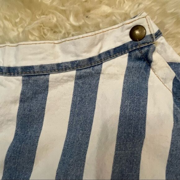 American Apparel High Waist Wide Stripe Circle Skirt Small - Picture 4 of 8